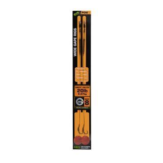 Fox - Edges Wide Gape 8 - 20lb Camotex Semi Stiff