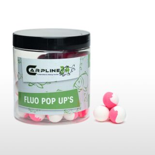 Carpline24 - Two Tone Fluo Pop Ups - Pink / Weiß 16 mm Bloodworm