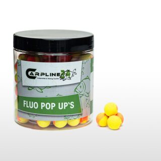 Carpline24 - Two Tone Fluo Pop Ups - Gelb / Orange 12 mm Leber