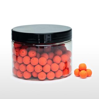 Carpline24 - Mini Fluo Boilies - Orange Erdbeere
