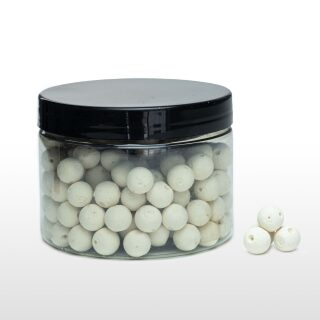 Carpline24 - Mini Fluo Boilies - Weiß Knoblauch