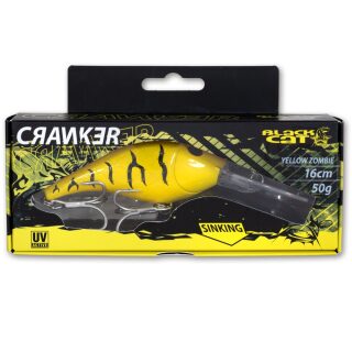 Black Cat - Cranker Yellow Zombie sinkend  50g / 16cm