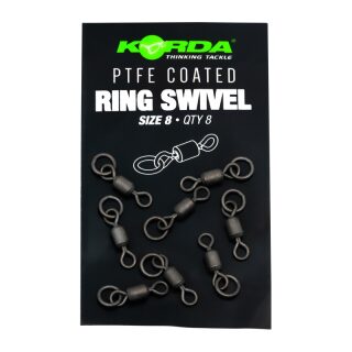 Korda PTFE Ring Swivel Size 8 (8pcs)