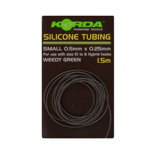 Korda Silicone Tube Green 0,75mm - 1,5m