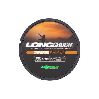 Korda LongChuck Tapered Leaders 15-30lb/0.33-0.47mm