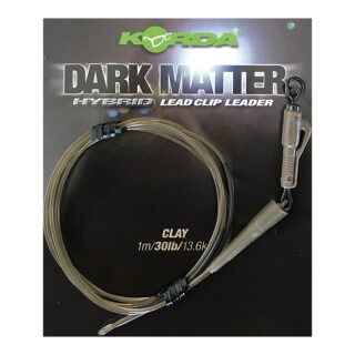 Korda Dark Matter Leader Hybrid Lead Clip 40lb - 1m