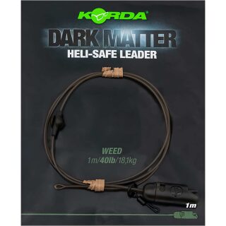 Korda Dark Matter Leader Heli Safe Weed 40lb - 1m