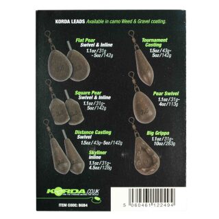 Korda Square Pear Inline Blister
