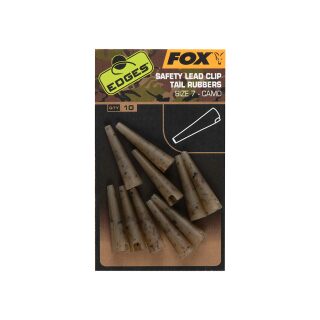 Fox - Edges Camo Safety Lead Clip Tail Rubbers - Size 7