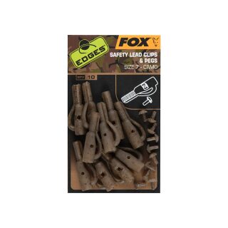 Fox - Edges Camo Safety Lead Clip & Pegs - Size 7