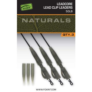 Fox - EDGES Naturals Leadcore Power Grip Lead Clip Leaders