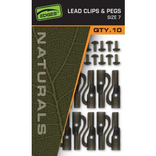 Fox - EDGES Naturals Lead Clips & Pegs - Size 7