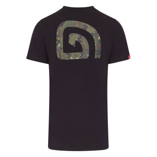 Trakker CR Logo T-Shirt Black Camo - XL