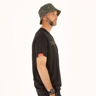 Trakker CR Logo T-Shirt Black Camo - XL