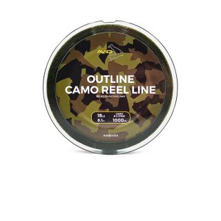 Avid Carp Outline Camo Reel Line - 10lb 300m