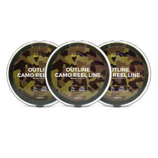 Avid Carp Outline Camo Reel Line - 10lb 300m