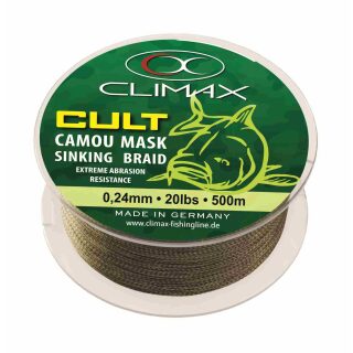 Climax - Cult Camo-Mask Sinking Braid 0,30mm 1200m