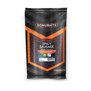 Sonubaits - Spicy Sausage Halibut Pellets - 4 mm 900 g