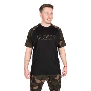 Fox - Black/Camo Outline T-Shirt