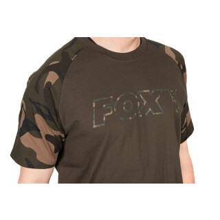 Fox - Khaki/Camo Outline T-Shirt - S