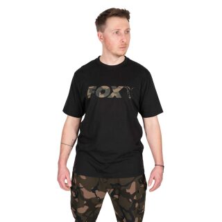 Fox - Black/Camo Logo T-Shirt - XL