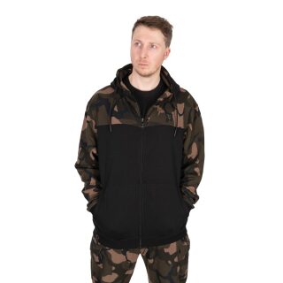 Fox - LW BLack/Camo Split Zip Hoody