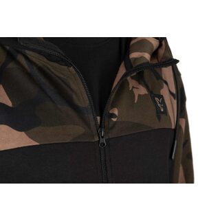 Fox - LW BLack/Camo Split Zip Hoody