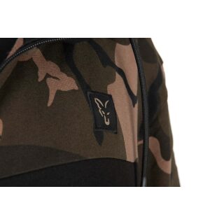 Fox - LW BLack/Camo Split Zip Hoody - S