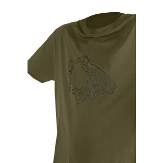 Avid Carp Icon T-Shirt khaki - 3XL