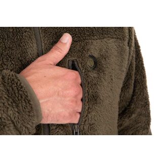 Fox - Khaki HD Premium Full Zip Teddy Jacket - S