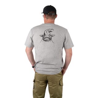 Black Cat - Grey Marl T-Shirt L