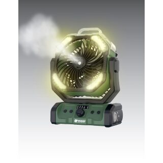 Holdcarp Rechargeable DoubleMotor WaterSpray Fan