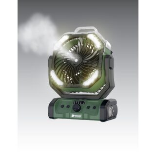 Holdcarp Rechargeable DoubleMotor WaterSpray Fan