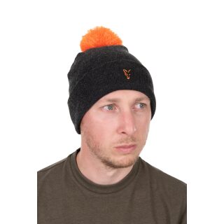 Fox Black-Orange Collection Bobble Hat