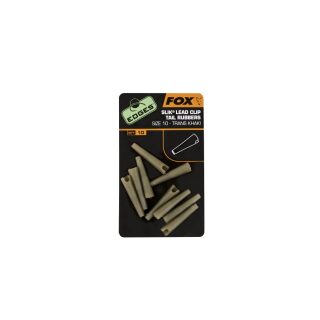 Fox - EDGES Slik Lead Clip Tail Rubber - Size 10 Khaki