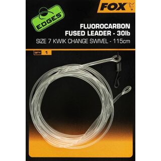 Fox - Edges Fluorocarbon Fused Leaders Kwik Change - Size7 / 115cm