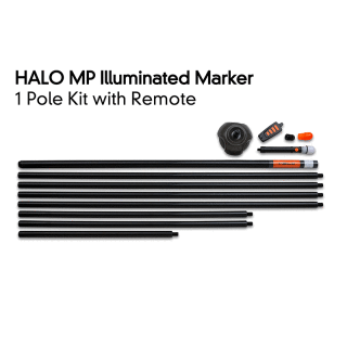 Fox - Halo Illuminated Marker Pole - 1 Pole Kit Including...