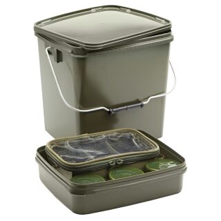 Trakker Olive Square Container inc tray 13 Ltr