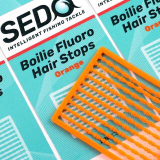 SEDO Boilie Fluoro Hair Stops - Orange