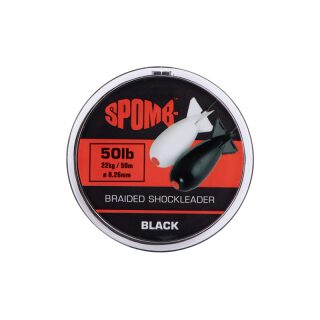 Spomb - Braided Shockleader Black 50m / 50lb