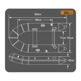 Fox - EOS 300 Boat - Slat Floor