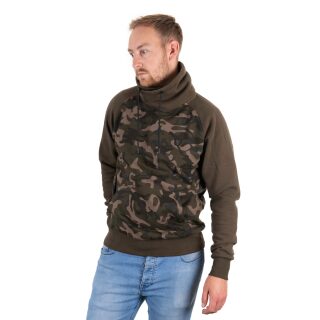 Fox - Khaki/Camo High Neck Hoody XXL