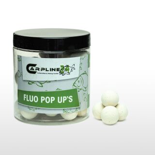 Carpline24 - Fluo Pop Ups - Weiß 12 mm Squid