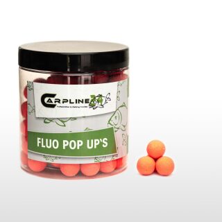 Carpline24 - Fluo Pop Ups - Orange 12 mm Erdbeere