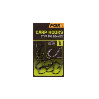 Fox - Carp Hooks Stiff Rig Beaked - Size 4