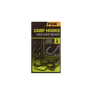 Fox - Carp Hooks Wide Gape Beaked - Size 2